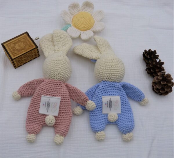 Doudou lapin coton oeko tex – Image 16