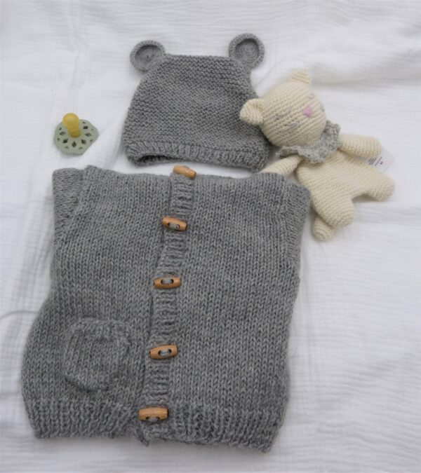 Veste à capuche en baby alpaga – Image 2