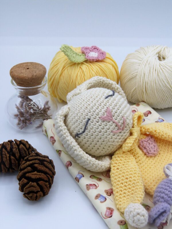 Doudou lapin coton oeko tex – Image 4