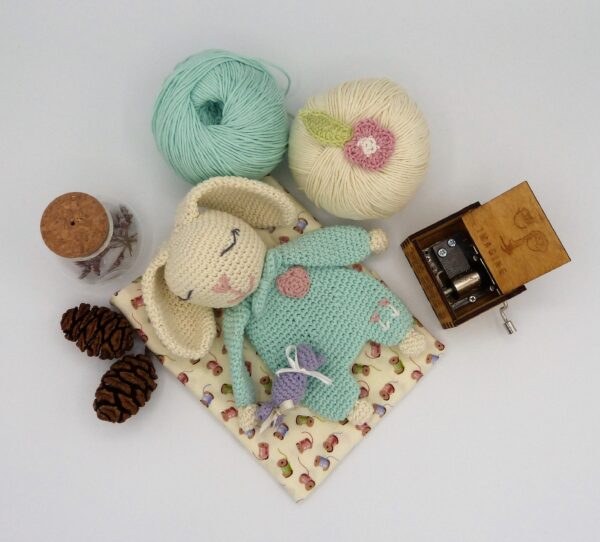Doudou lapin coton oeko tex – Image 7