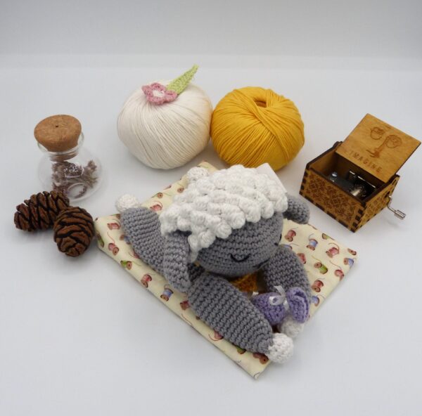 Doudou mouton coton oeko tex – Image 2