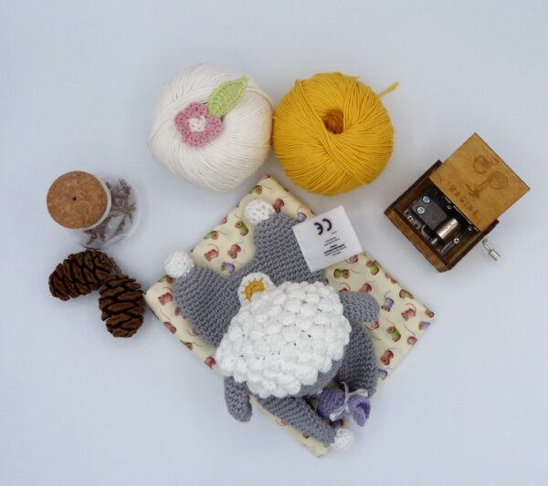 Doudou mouton coton oeko tex – Image 5