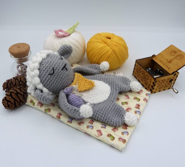 Doudou mouton coton oeko tex – Image 4