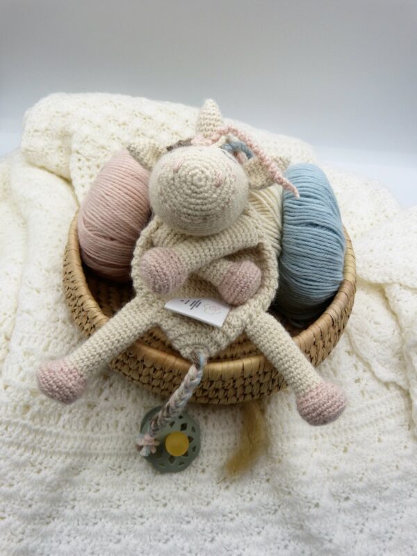 Doudou Licorne en baby alpaga – Image 3