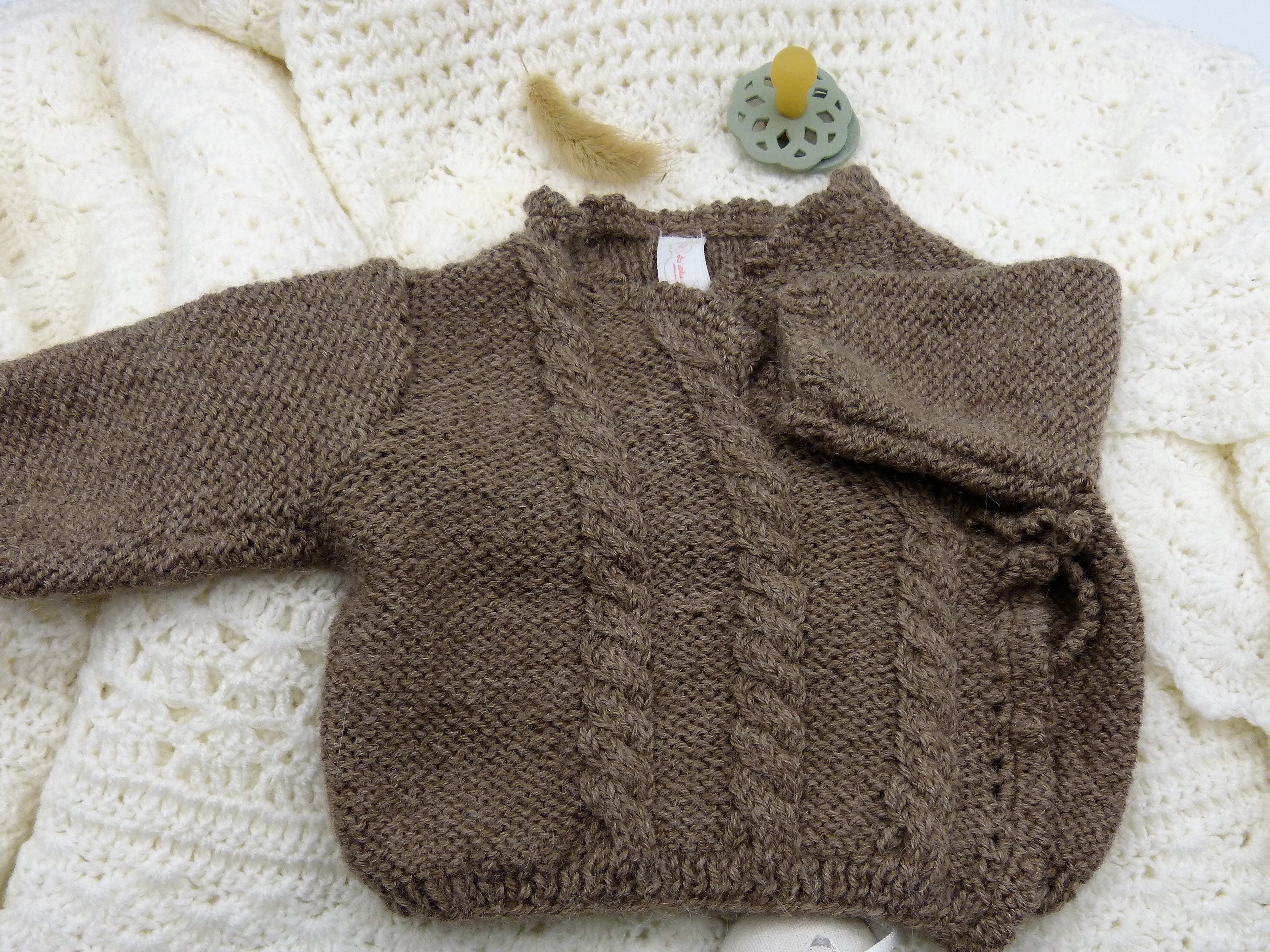 Brassière naissance en baby alpaga