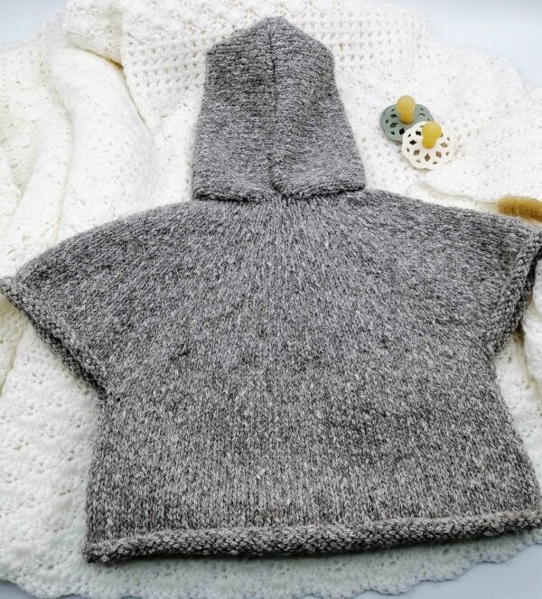 Poncho baby alpaga/coton – Image 3