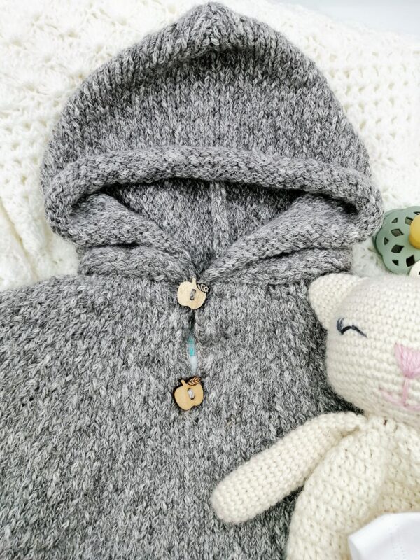 Poncho baby alpaga/coton – Image 5