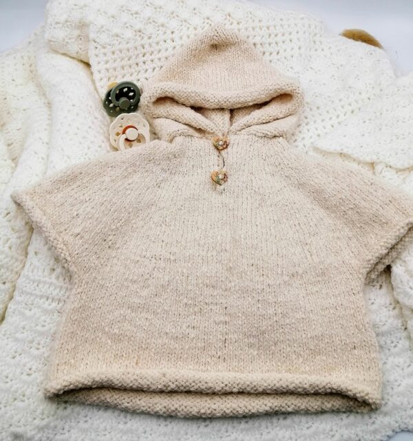 Poncho baby alpaga/coton – Image 7