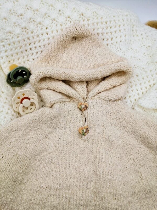 Poncho baby alpaga/coton – Image 10
