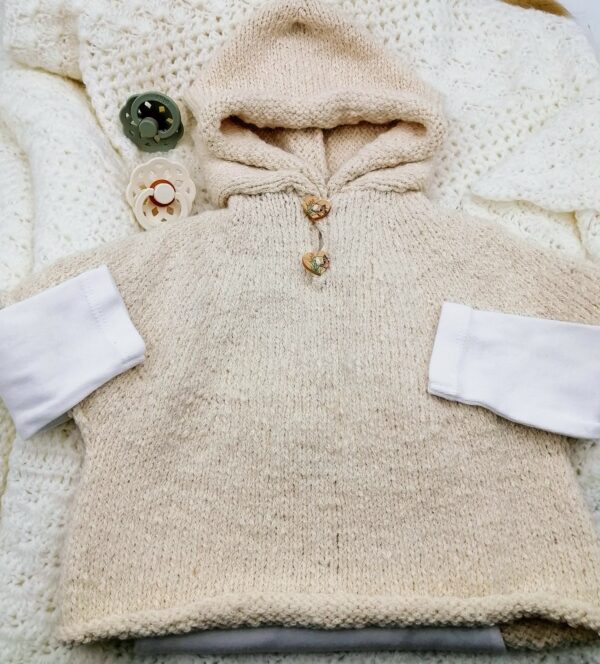 Poncho baby alpaga/coton – Image 11