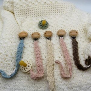 Accroche tétine en baby alpaga