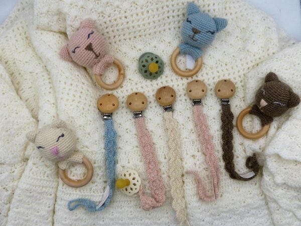 Accroche tétine en baby alpaga – Image 18