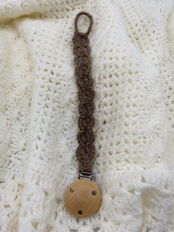 Accroche tétine en baby alpaga – Image 2