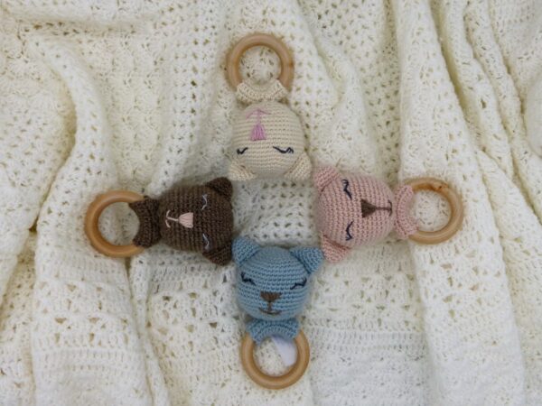 Hochet Chat en baby alpaga