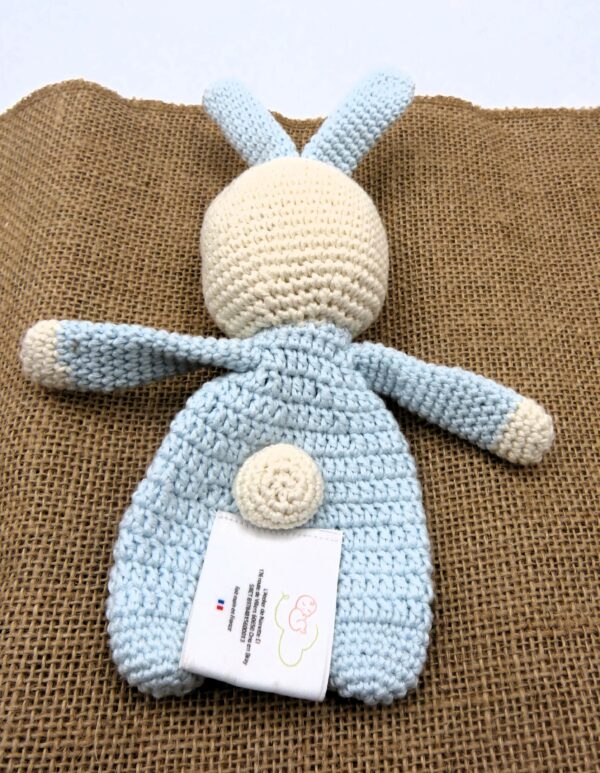 Doudou lapin avec carotte coton oeko tex – Image 5