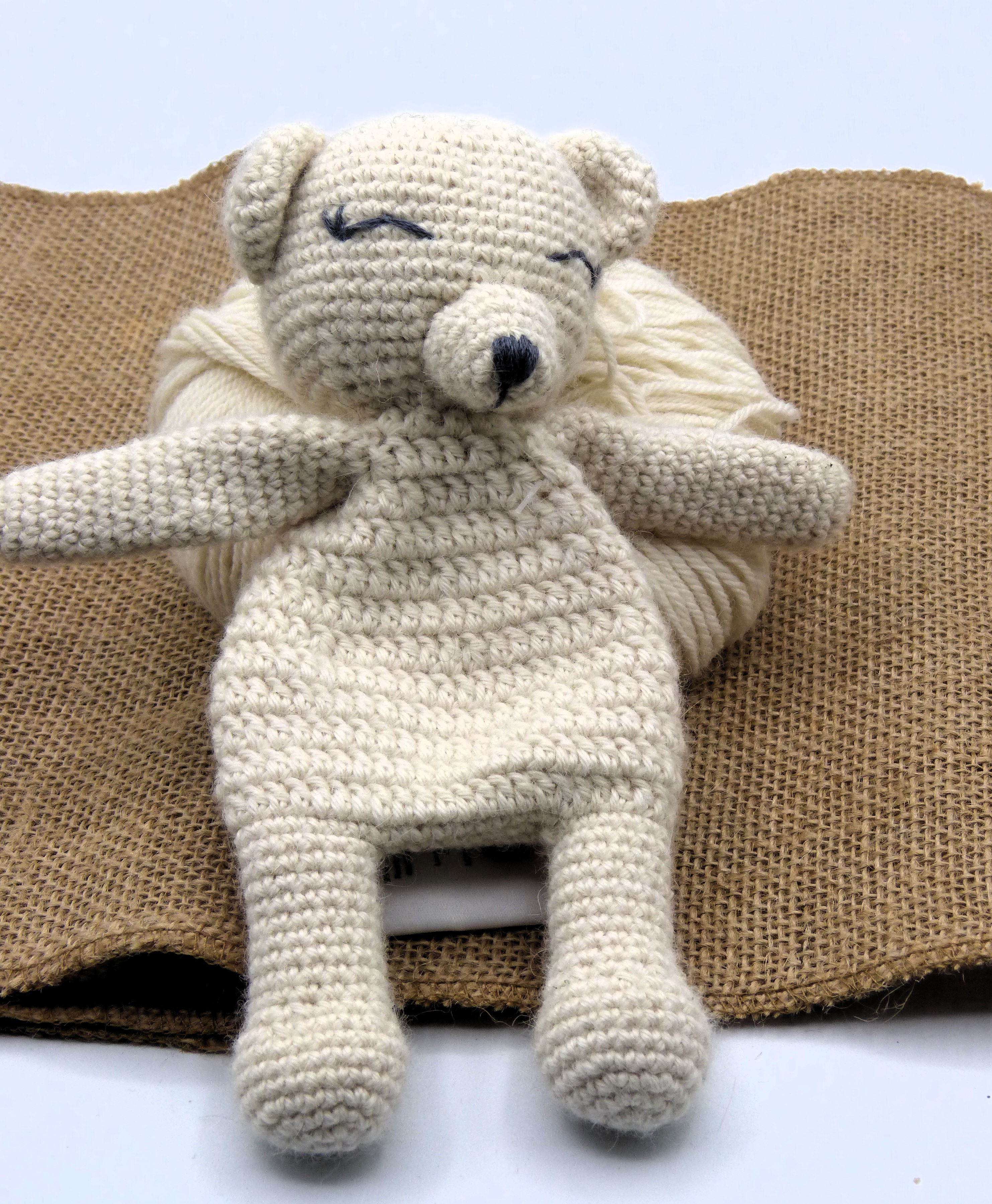 Doudou Ours en baby alpaga