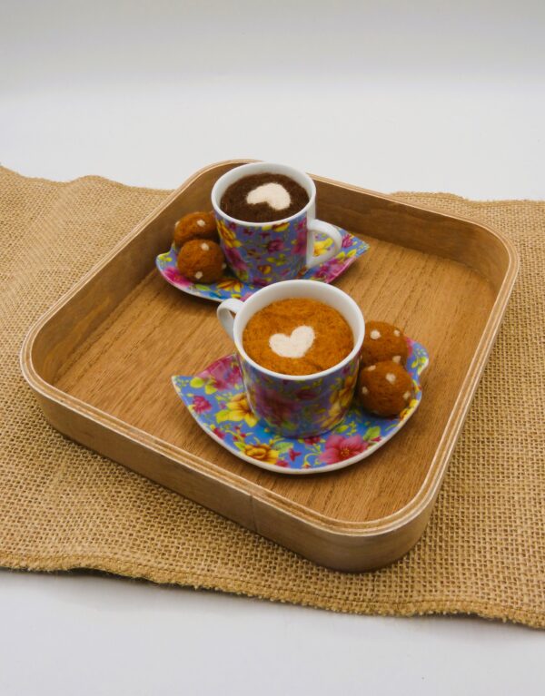 Tasses à café en laine cardée – Image 9