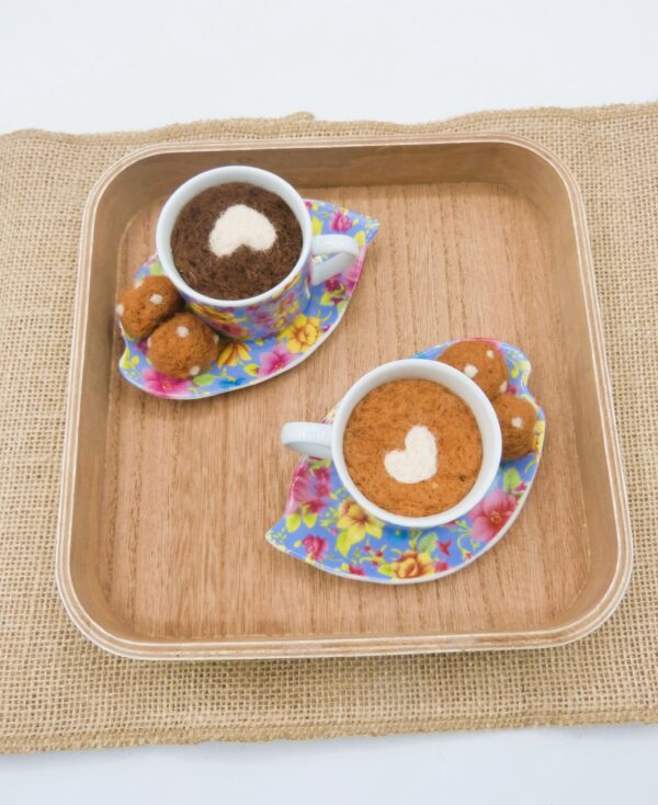 Tasses à café en laine cardée – Image 7
